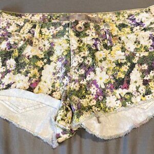 Guess Floral Jean Shorts